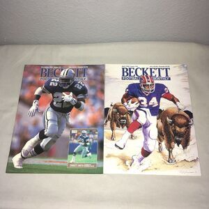 NFL Beckett Football Card Monthly Issues #21 #25 December 1991 April 1992 Lot
